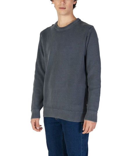 Gas Blue Cotton Sweater