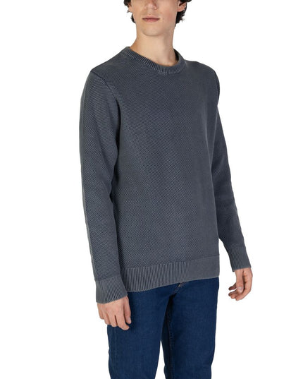 Gas Blue Cotton Sweater