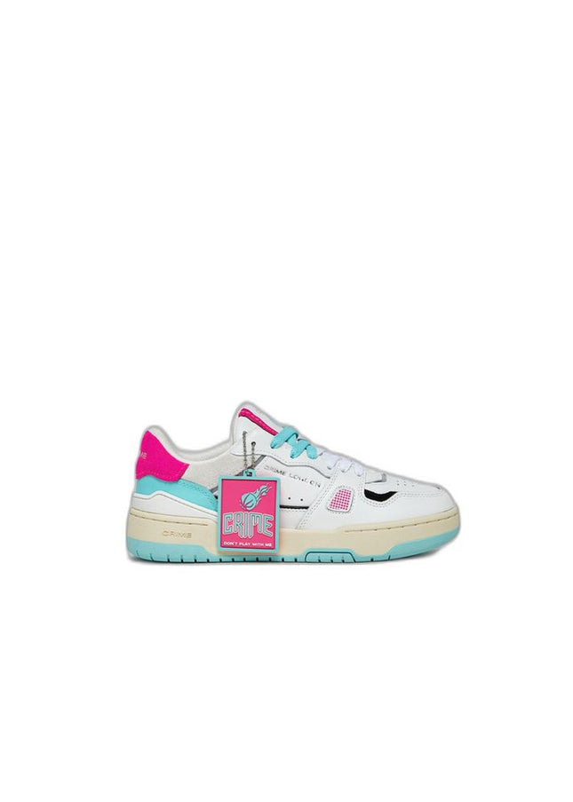 Crime London Pink Leather Sneaker