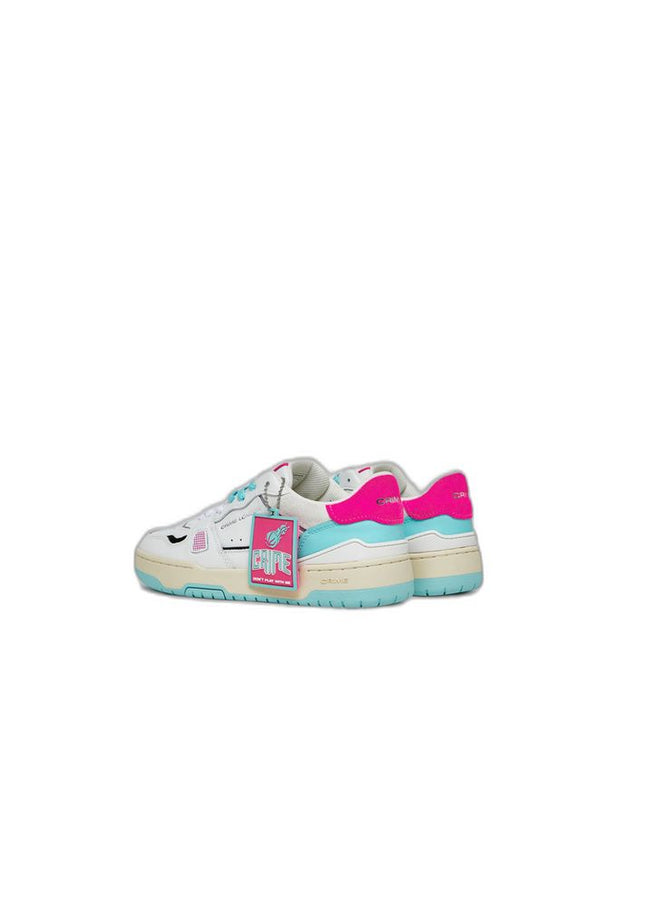 Crime London Pink Leather Sneaker