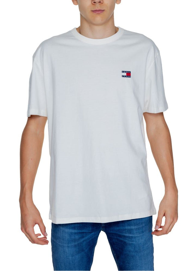 Tommy Hilfiger Jeans White Cotton T-Shirt