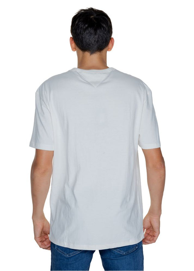 Tommy Hilfiger Jeans White Cotton T-Shirt