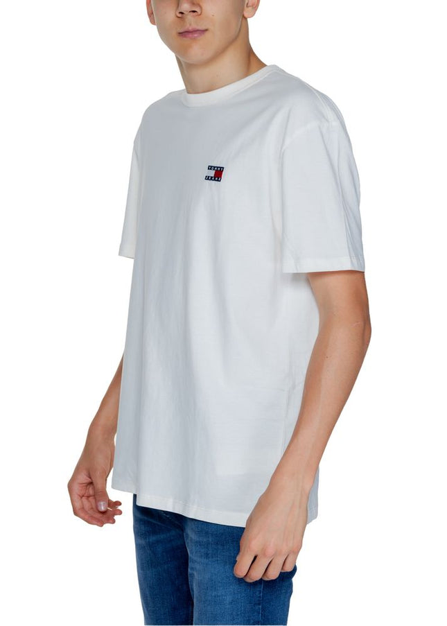 Tommy Hilfiger Jeans White Cotton T-Shirt