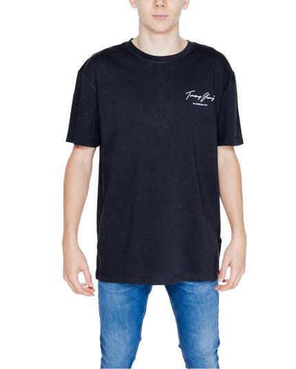 Tommy Hilfiger Jeans Black Cotton T-Shirt