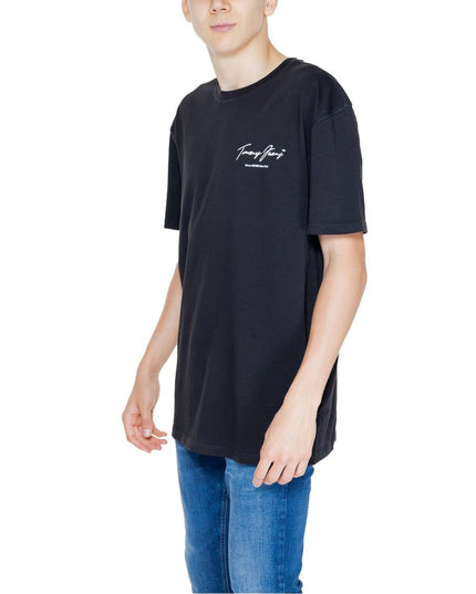 Tommy Hilfiger Jeans Black Cotton T-Shirt