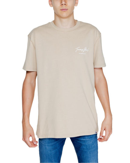 Tommy Hilfiger Jeans Gold Cotton T-Shirt