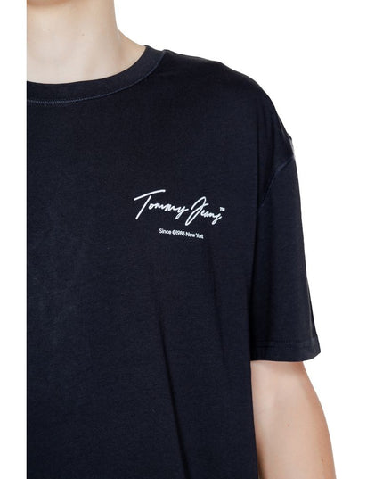 Tommy Hilfiger Jeans Black Cotton T-Shirt