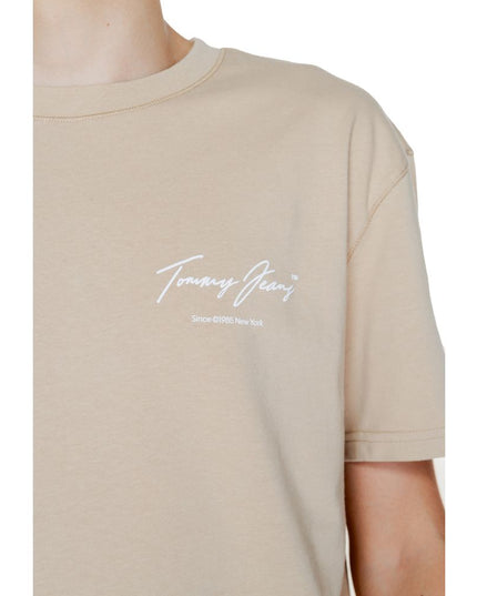 Tommy Hilfiger Jeans Gold Cotton T-Shirt