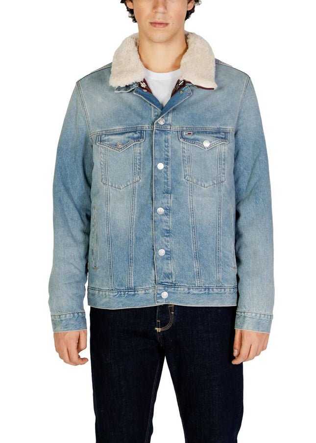 Tommy Hilfiger Jeans Light Blue Cotton Jacket