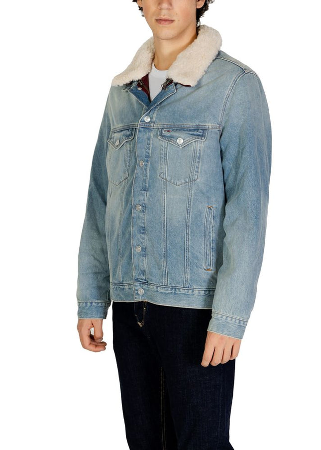 Tommy Hilfiger Jeans Light Blue Cotton Jacket