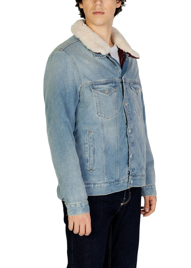 Tommy Hilfiger Jeans Light Blue Cotton Jacket