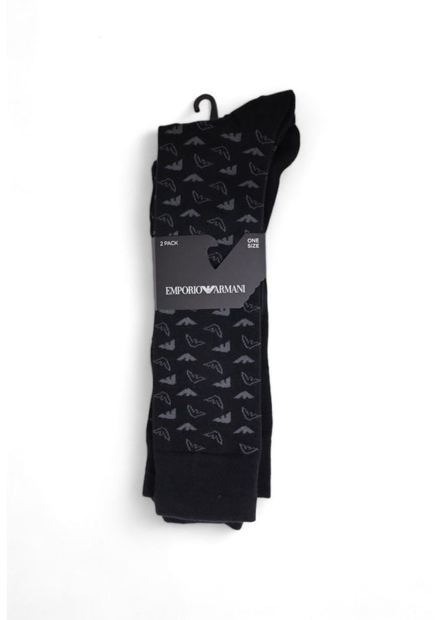 Emporio Armani Underwear Black Cotton Sock