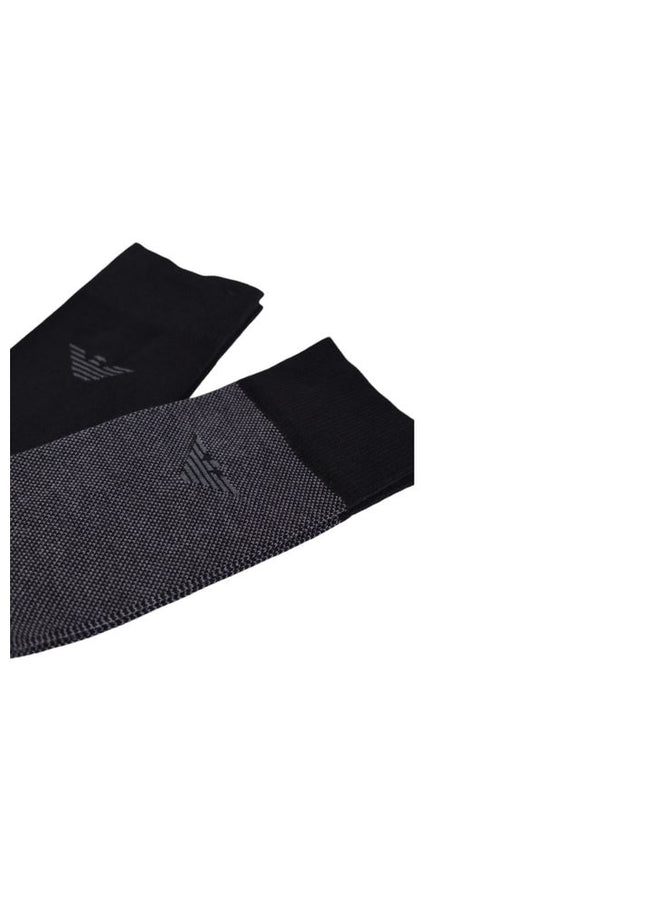 Emporio Armani Underwear Black Cotton Sock