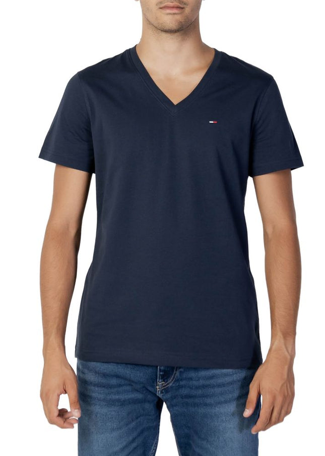 Tommy Hilfiger Jeans Blue Cotton T-Shirt