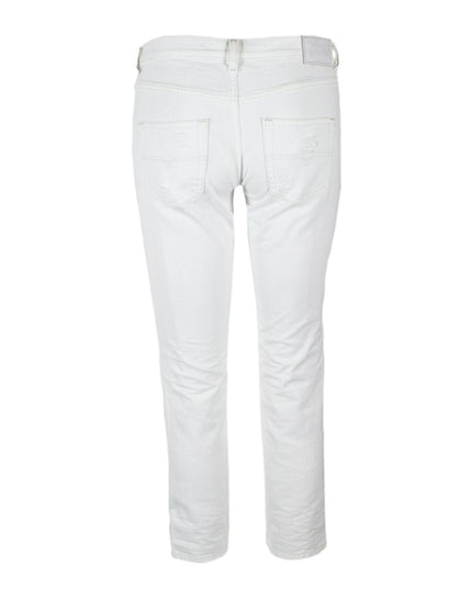 Diesel White Cotton Jeans & Pant