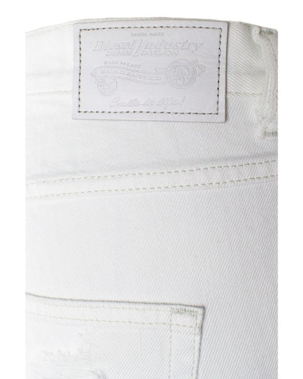 Diesel White Cotton Jeans & Pant