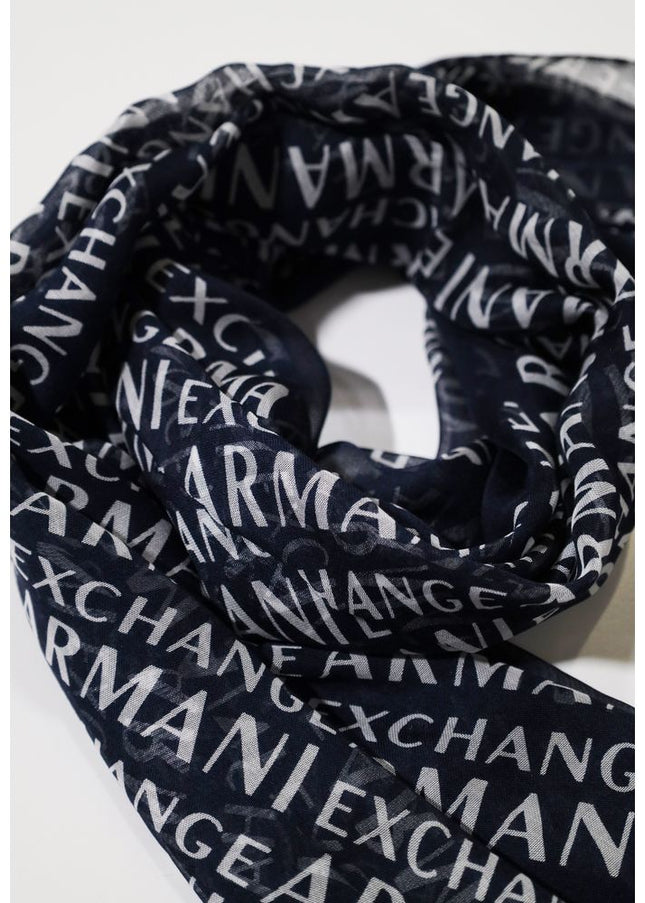 Armani Exchange Blue Modal Scarf