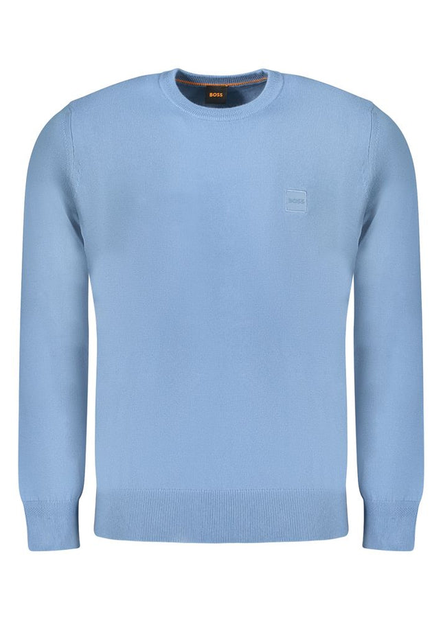 Hugo Boss Blue Cotton Sweater