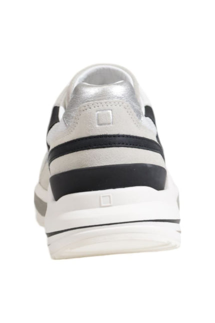 D.A.T.E Silver Fabric Sneaker