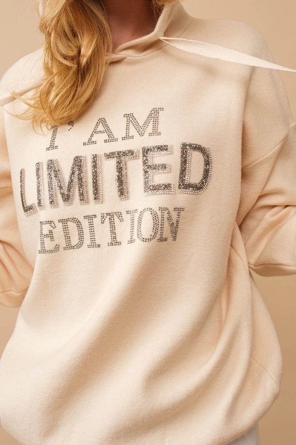 I Am Limited Edition Soft Hoodie Sweater BEIGE-Sweater-Blue B-Urbanheer