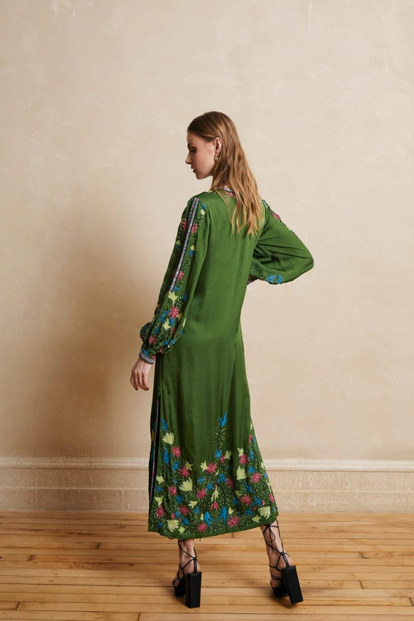 Olivia Embroidered Kaftan-Kaftan-La fuori-Urbanheer