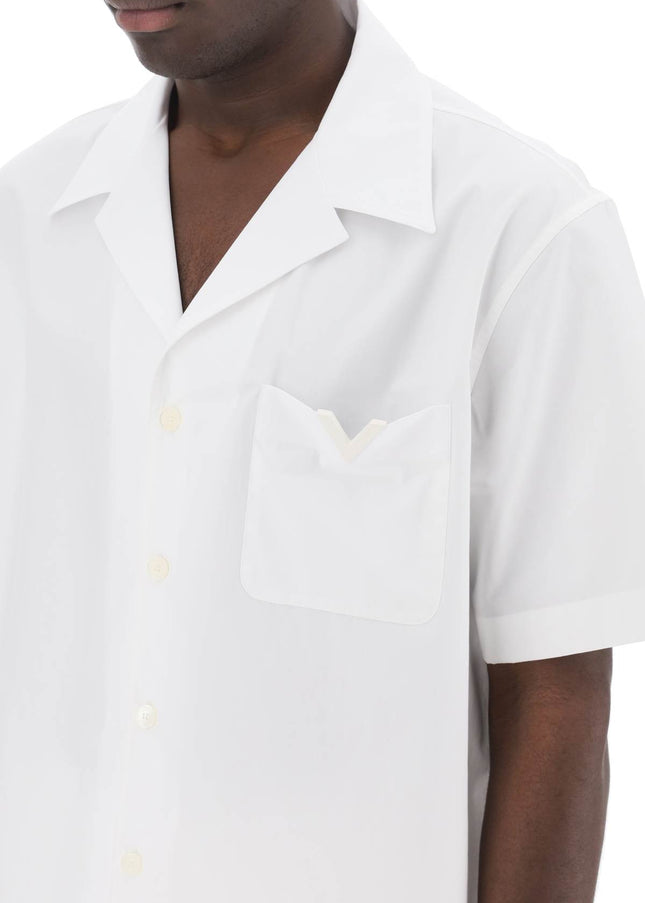 Valentino Garavani "v detail bowling shirt with v-