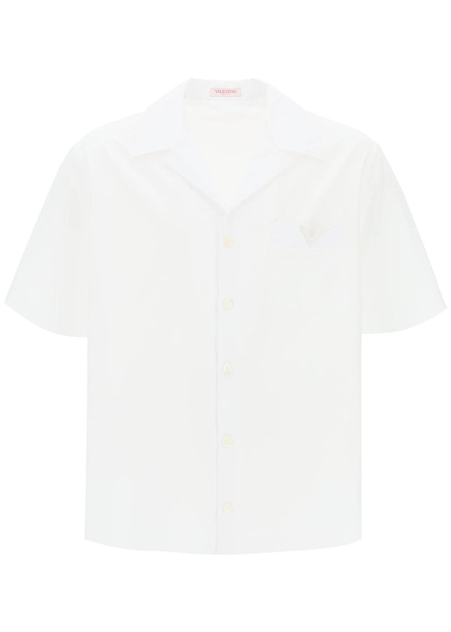 Valentino Garavani "v detail bowling shirt with v-