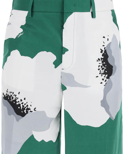 Valentino Garavani "flower portrait print poplin bermuda shorts