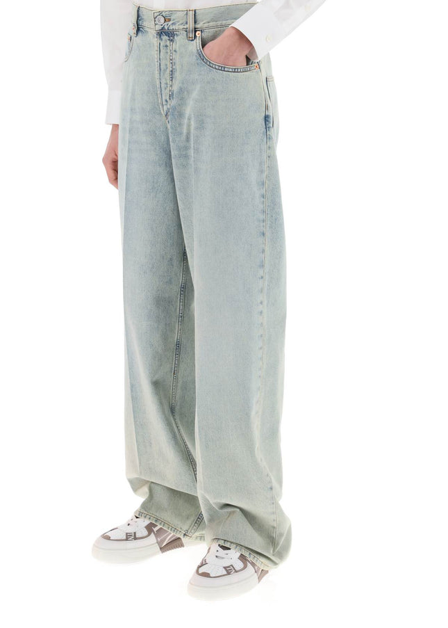 Valentino Garavani oversized jeans with v detail