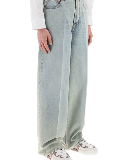 Valentino Garavani oversized jeans with v detail