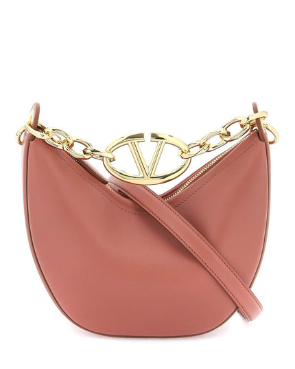 Valentino garavani mini vlogo moon bag in nappa leather with chain-Bag-Valentino GARAVANI-os-Urbanheer