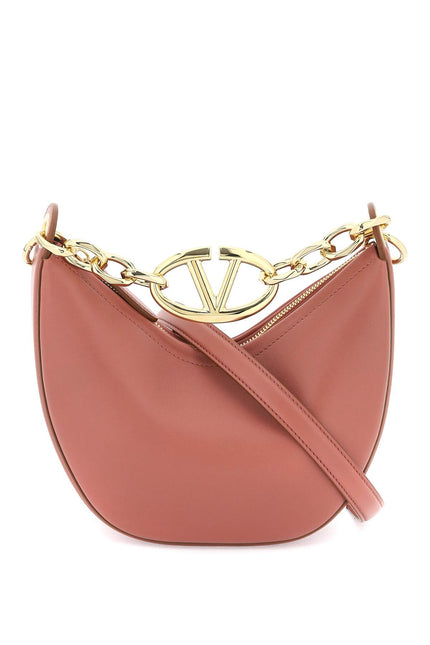 Valentino garavani mini vlogo moon bag in nappa leather with chain-Bag-Valentino GARAVANI-os-Urbanheer