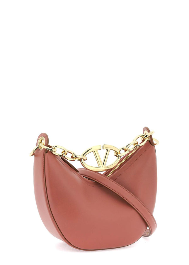 Valentino garavani mini vlogo moon bag in nappa leather with chain-Bag-Valentino GARAVANI-os-Urbanheer