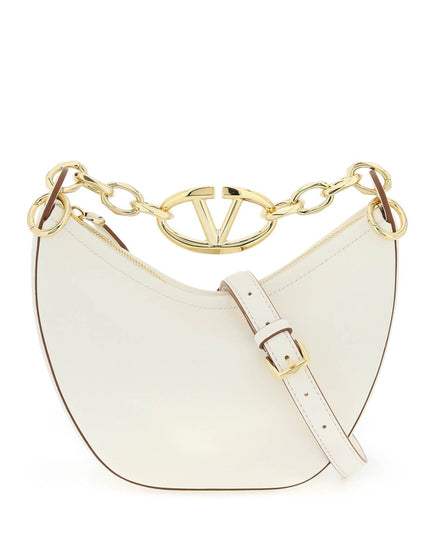 Valentino Garavani mini vlogo moon bag in nappa leather with chain