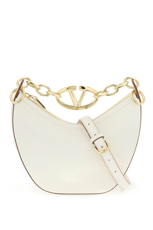 Valentino Garavani mini vlogo moon bag in nappa leather with chain