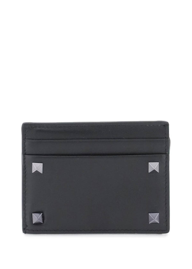 Valentino Garavani rockstud leather card holder