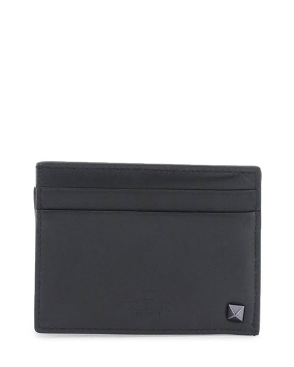 Valentino Garavani rockstud leather card holder