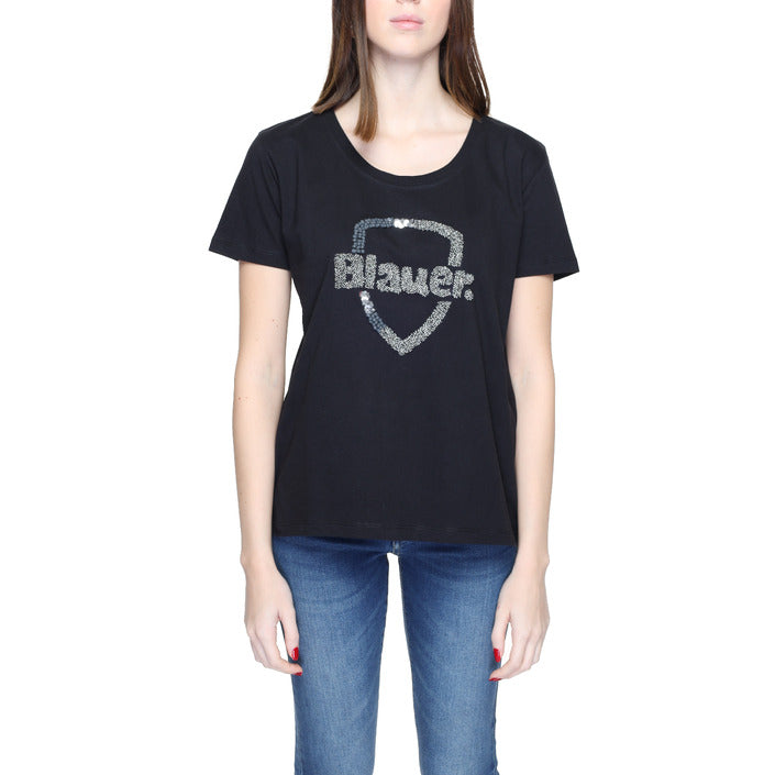 Blauer Women T-Shirt-Clothing T-shirts-Blauer-black-XS-Urbanheer