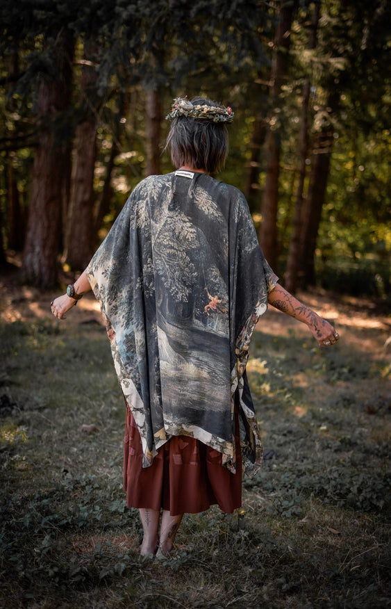 Castles In The Air Bohemian Bamboo Starduster Kimono-Kimonos-Market of Stars-Urbanheer