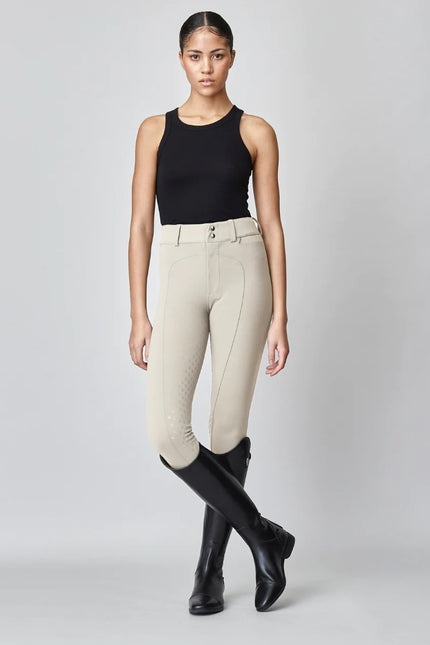 High-Rise Compression Breeches Tan-Breeches-Yagya-Tan-XXS-Urbanheer