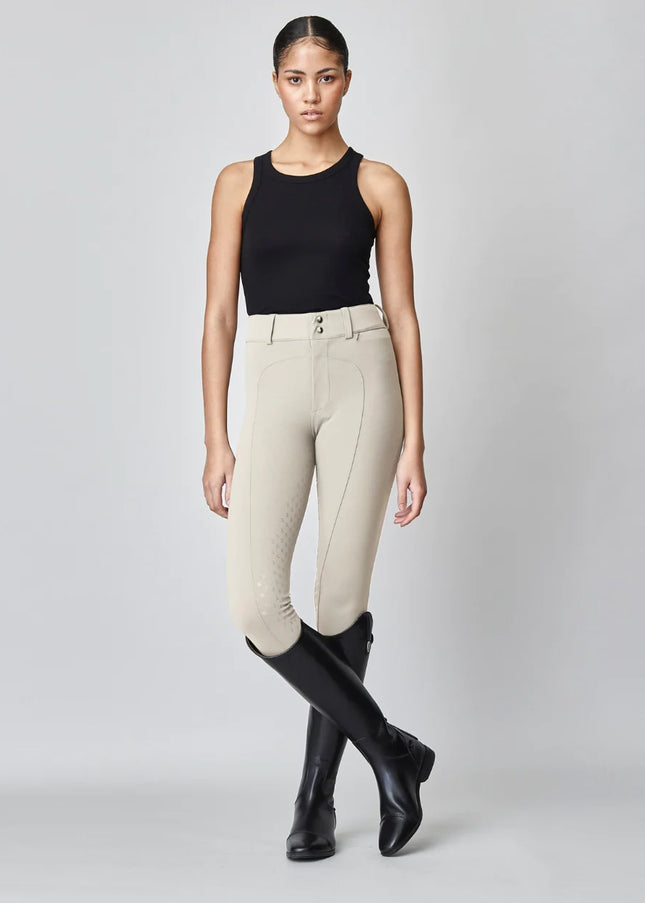 High-Rise Compression Breeches Tan-Breeches-Yagya-Tan-XXS-Urbanheer