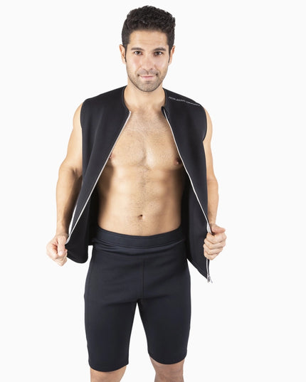 Men’S Sauna Vest/Shorts Combo-Vest/Shorts Combo-Nonzero Gravity-Urbanheer