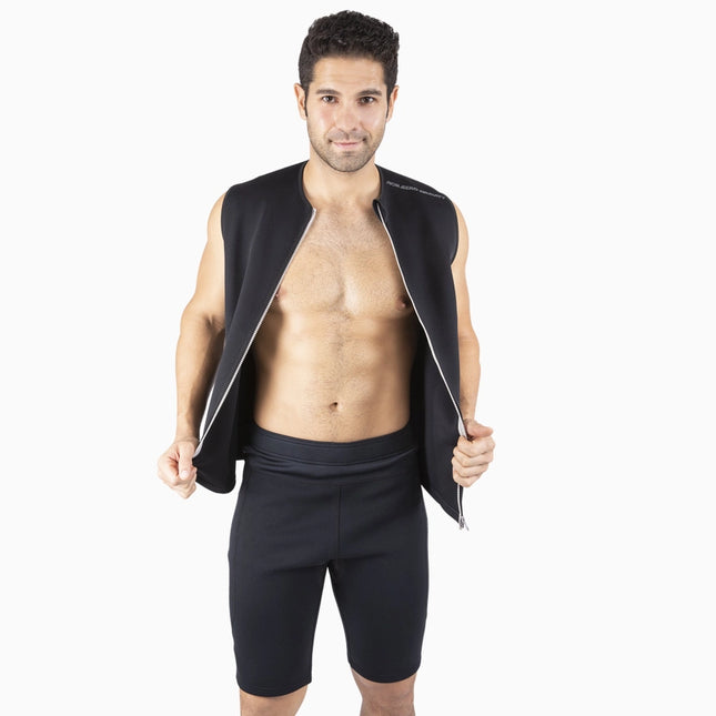 Men’S Sauna Vest/Shorts Combo-Vest/Shorts Combo-Nonzero Gravity-Urbanheer