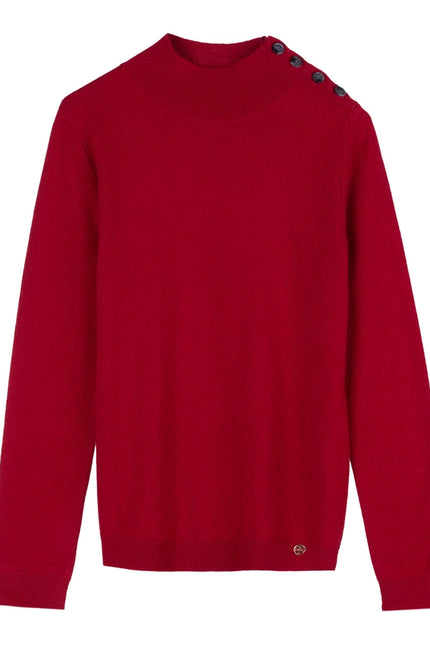 Odette Sweater Red-Sweater-Bel Cashmere-S-Urbanheer