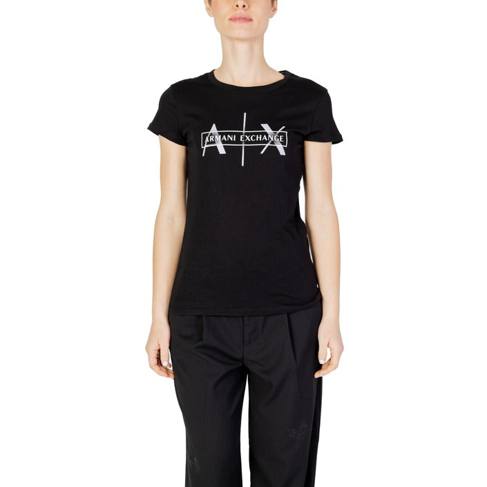 Armani Exchange Women T-Shirt-Clothing T-shirts-Armani Exchange-black-S-Urbanheer