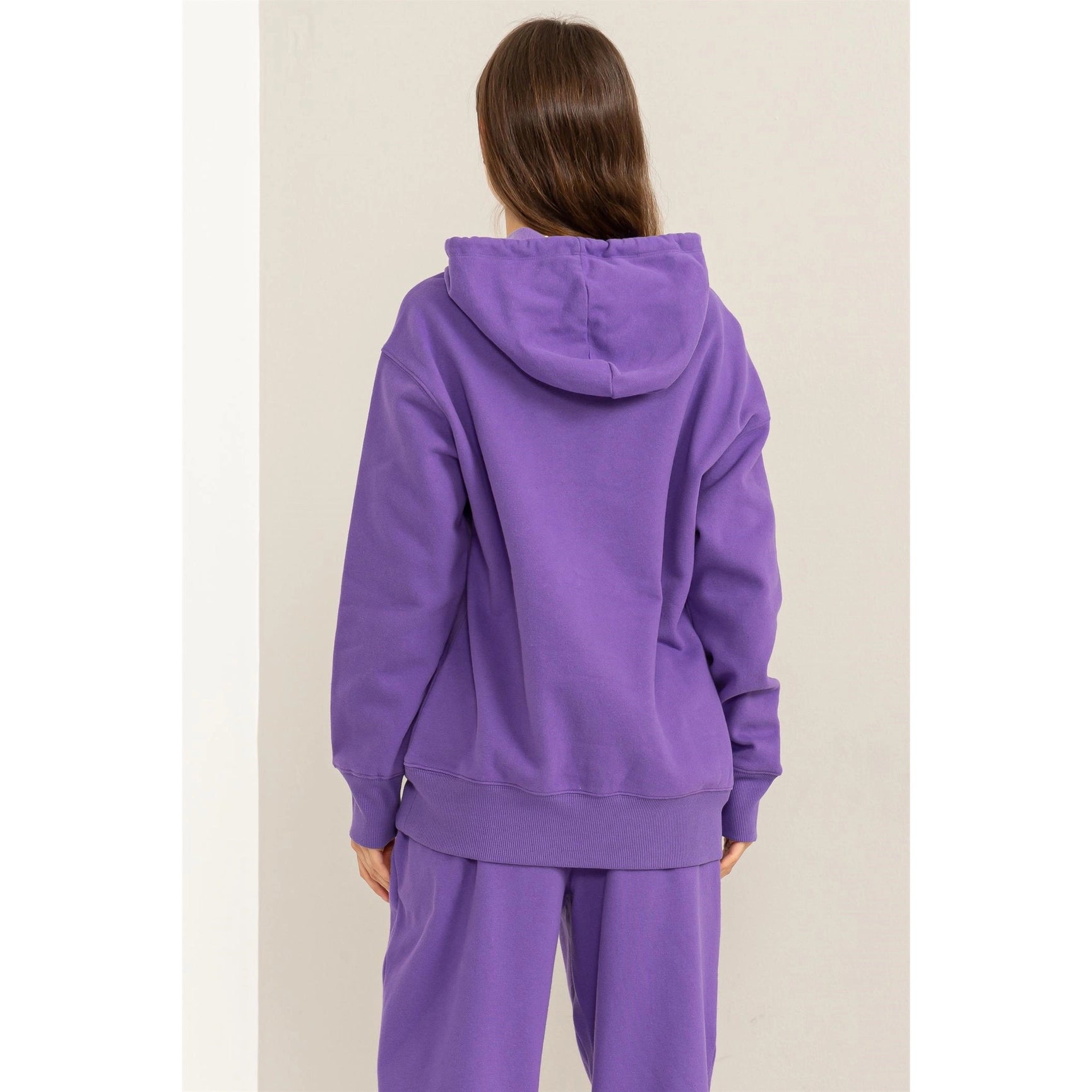 Weekend Chiller Drop Shoulder Oversized Hoodie - Wisteria-Clothing - Women-HYFVE-Urbanheer