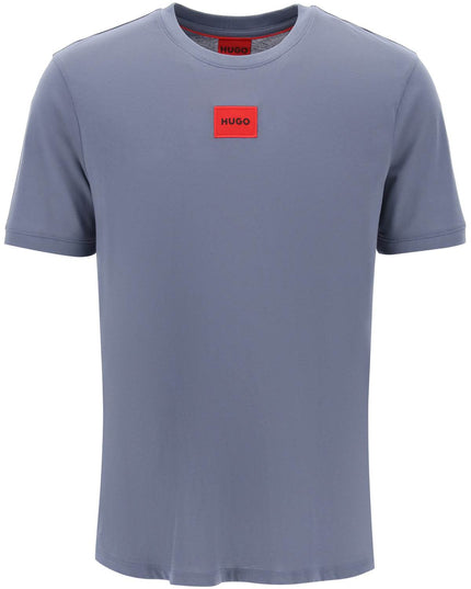 Hugo diragolino logo t-shirt Light blue-T-Shirt-Hugo-S-Urbanheer