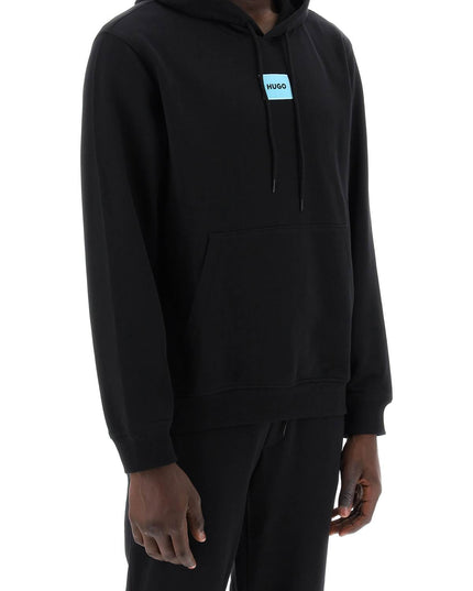 Hugo logo patch hoodie Black-Hoodie-Hugo-Urbanheer