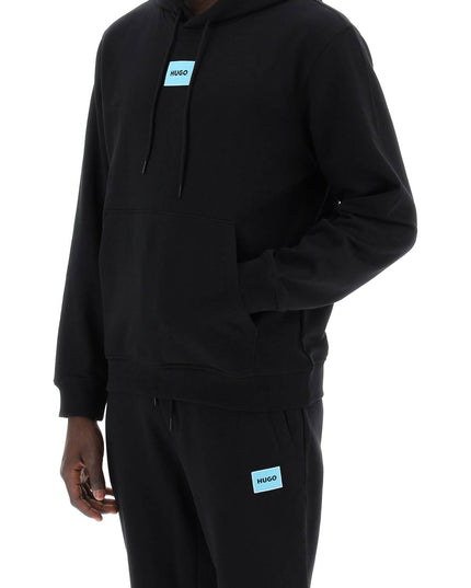 Hugo logo patch hoodie Black-Hoodie-Hugo-Urbanheer