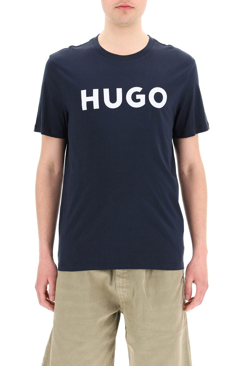 Hugo dulivio logo t-shirt Blue-T-Shirt-Hugo-Urbanheer